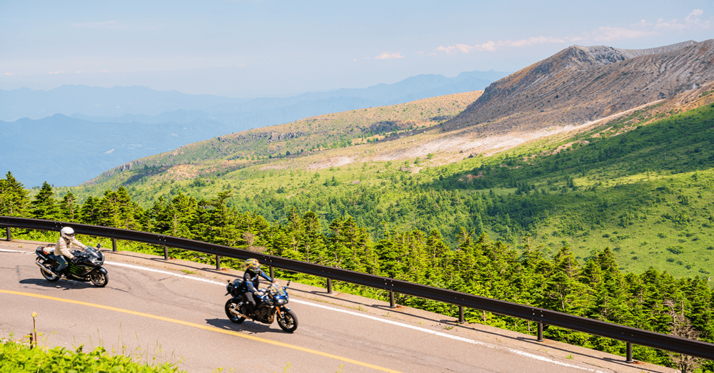 バイクでツーリング